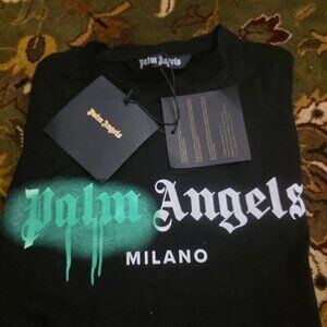 palm angels mens t shirt milano black medium